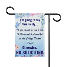 College Fund No Soliciting Garden Flag