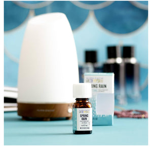 Aura Cacia Spring Rain Essential Oil Blend, Boxed 0.25 fl. oz. - Light Aroma, No Synthetic Fragrances