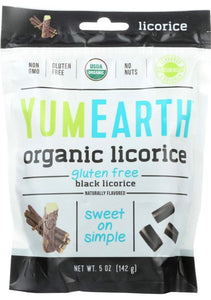 Organic Gluten Free Black Licorice 5 oz bag /