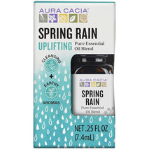 Aura Cacia Spring Rain Essential Oil Blend, Boxed 0.25 fl. oz. - Light Aroma, No Synthetic Fragrances