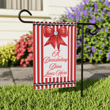 A Devastating Diva Lives Here Garden Flag