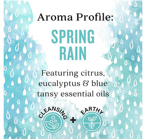 Aura Cacia Spring Rain Essential Oil Blend, Boxed 0.25 fl. oz. - Light Aroma, No Synthetic Fragrances