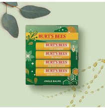 Burt's Bees Christmas Gifts, 4 Lip Balm Stocking Stuffers Products, Jingle Balms Set - Classic Beeswax Moisturizing Lip Balm